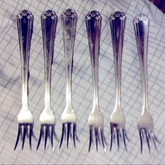 Set of 6 Royal Household SS 6” cocktail forks - Picture 1 of 1